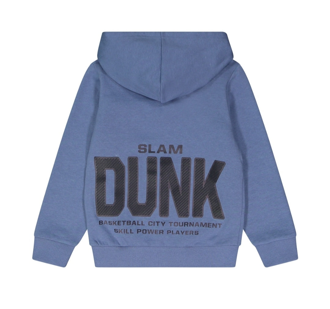 Felpa con cappuccio tema basket bambino