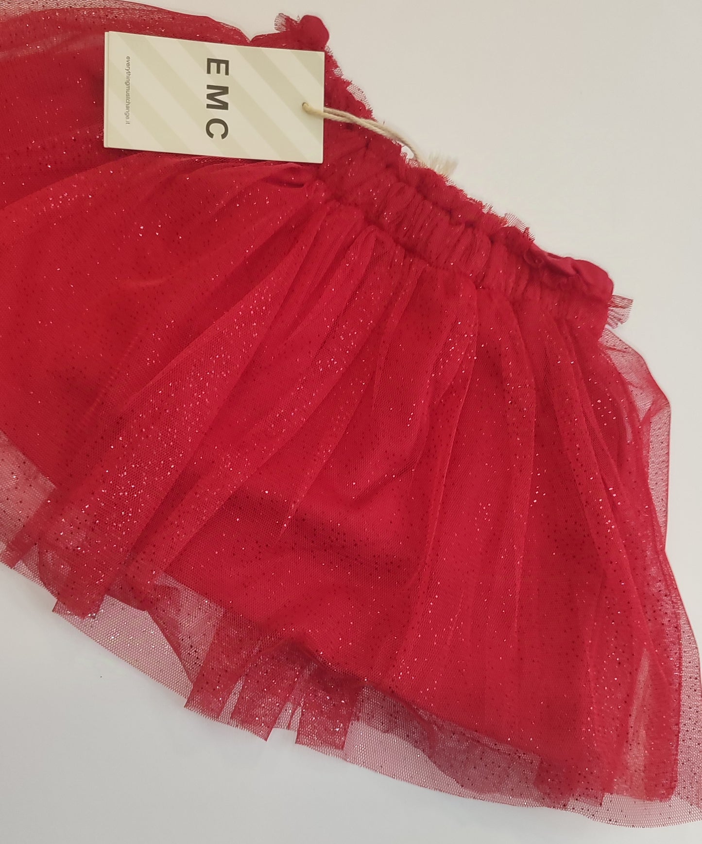 Gonna in tulle con brillantini per bambina