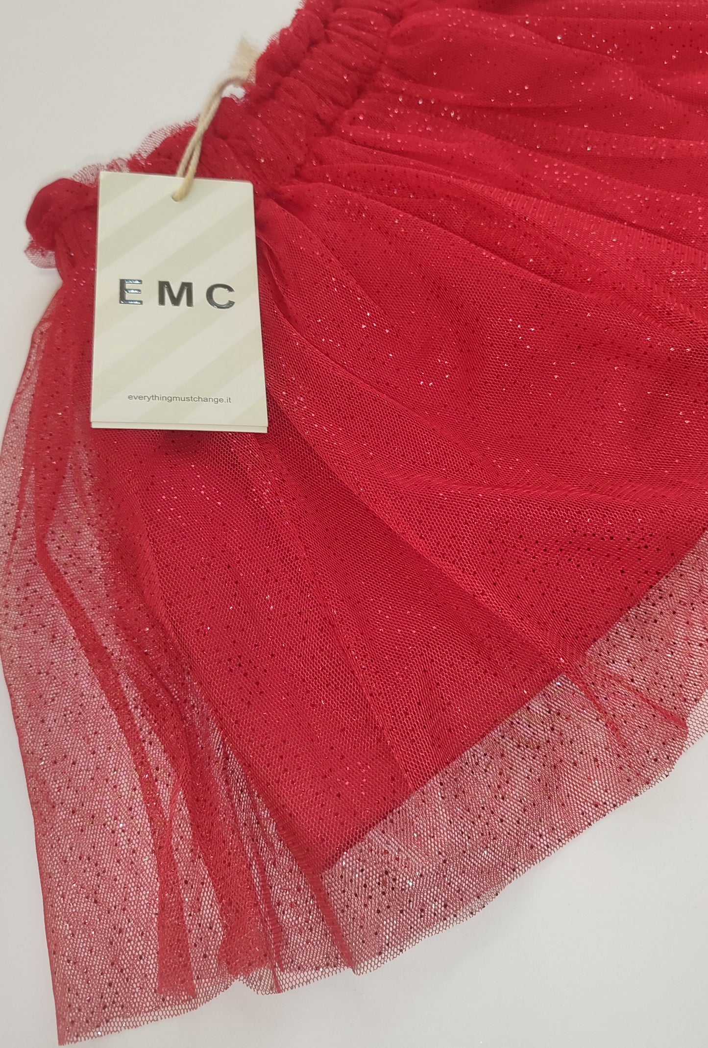 Gonna in tulle con brillantini per bambina