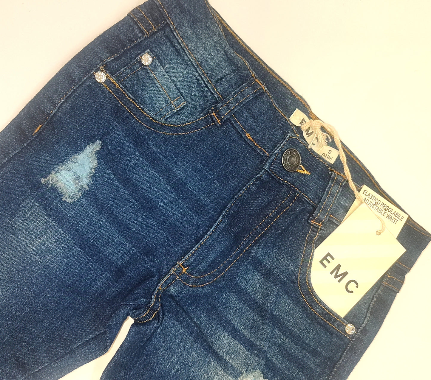 Jeans con punti luce per bambina