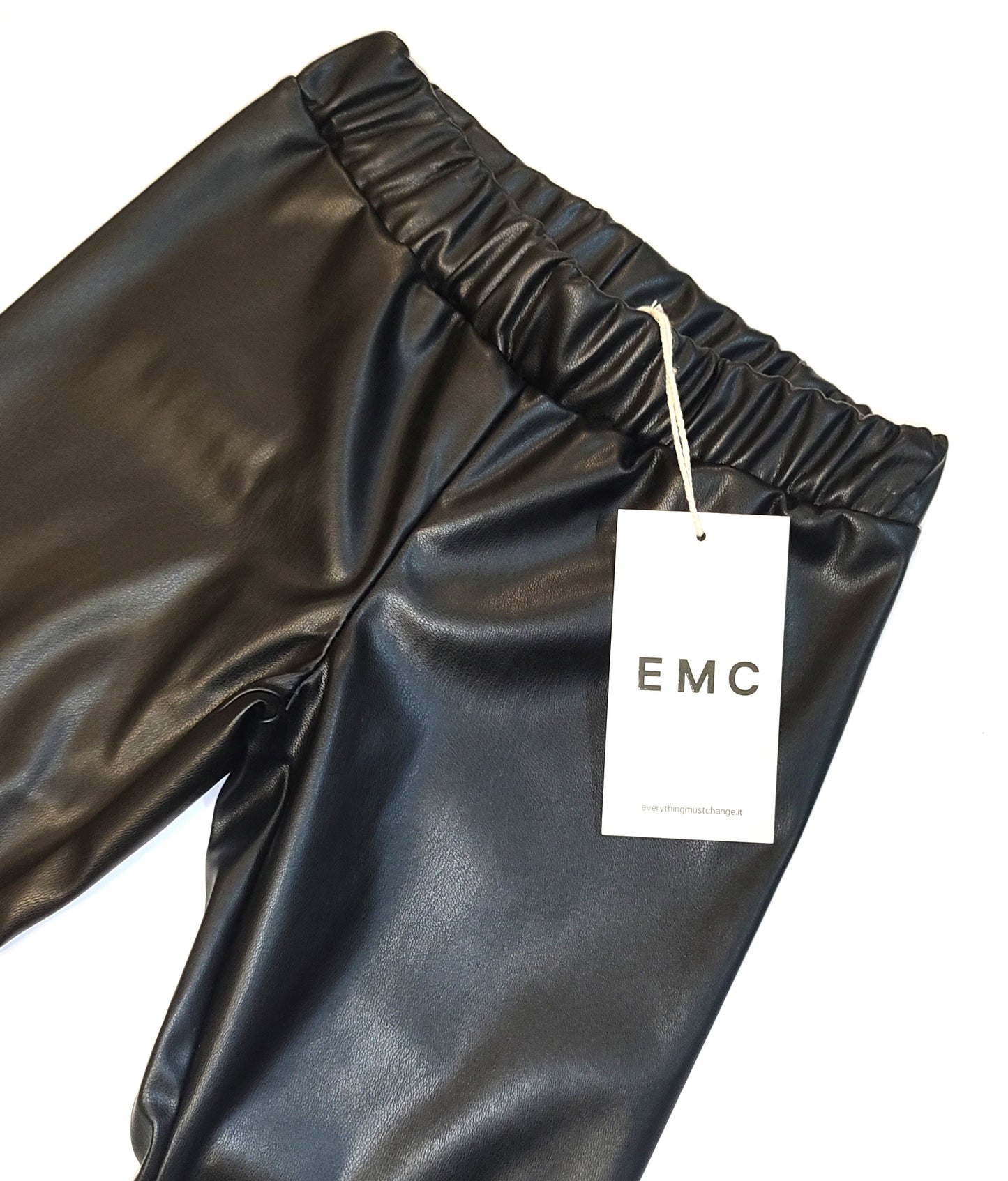 Leggins in ecopelle con interno felpato