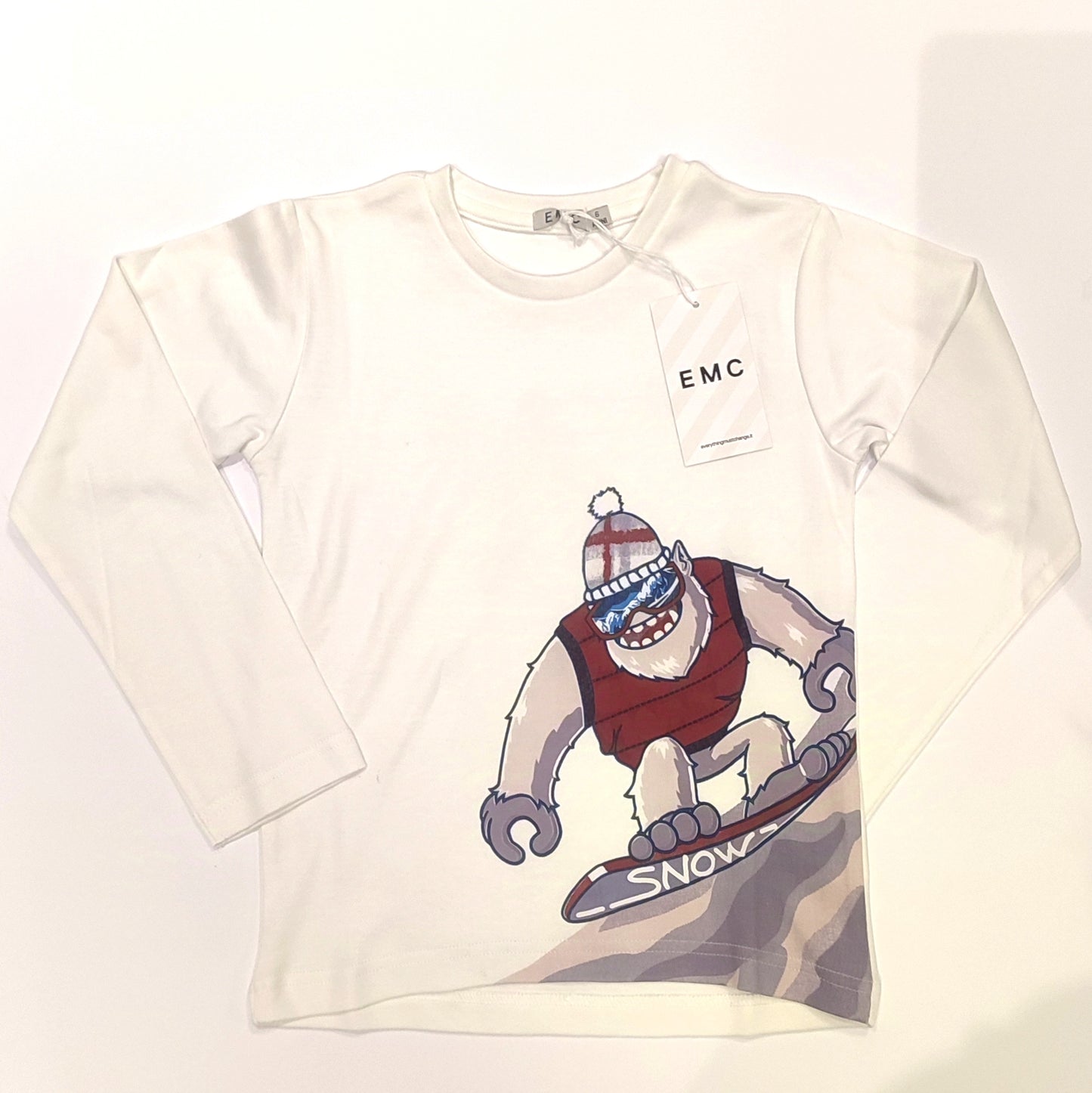 T-shirt manica lunga in caldo cotone