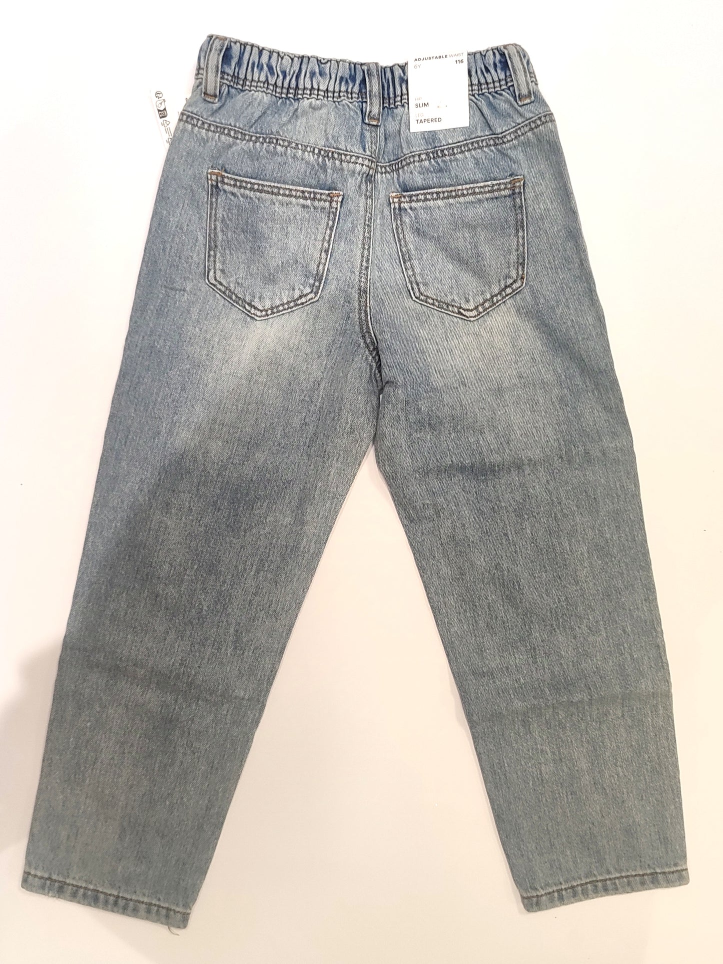 Jeans chiaro con coulisse interna