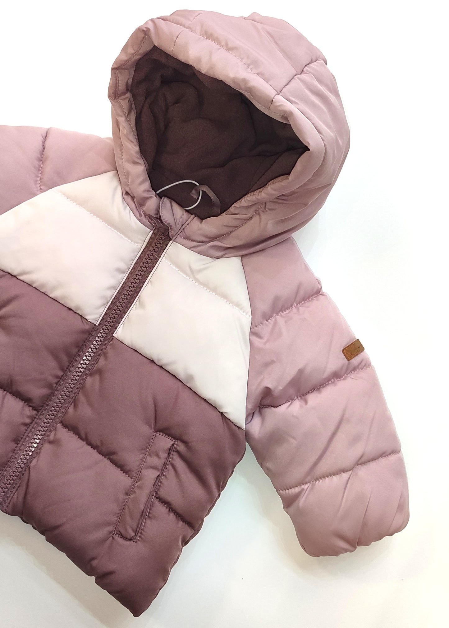 Giubbotto piumino con pile interno per bambina