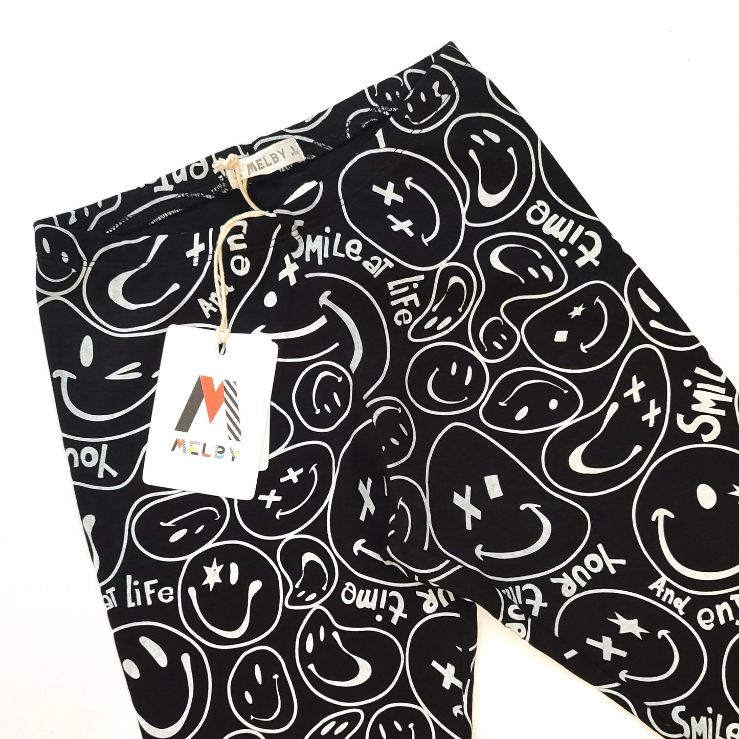 Leggins smile in caldo cotone per bambina