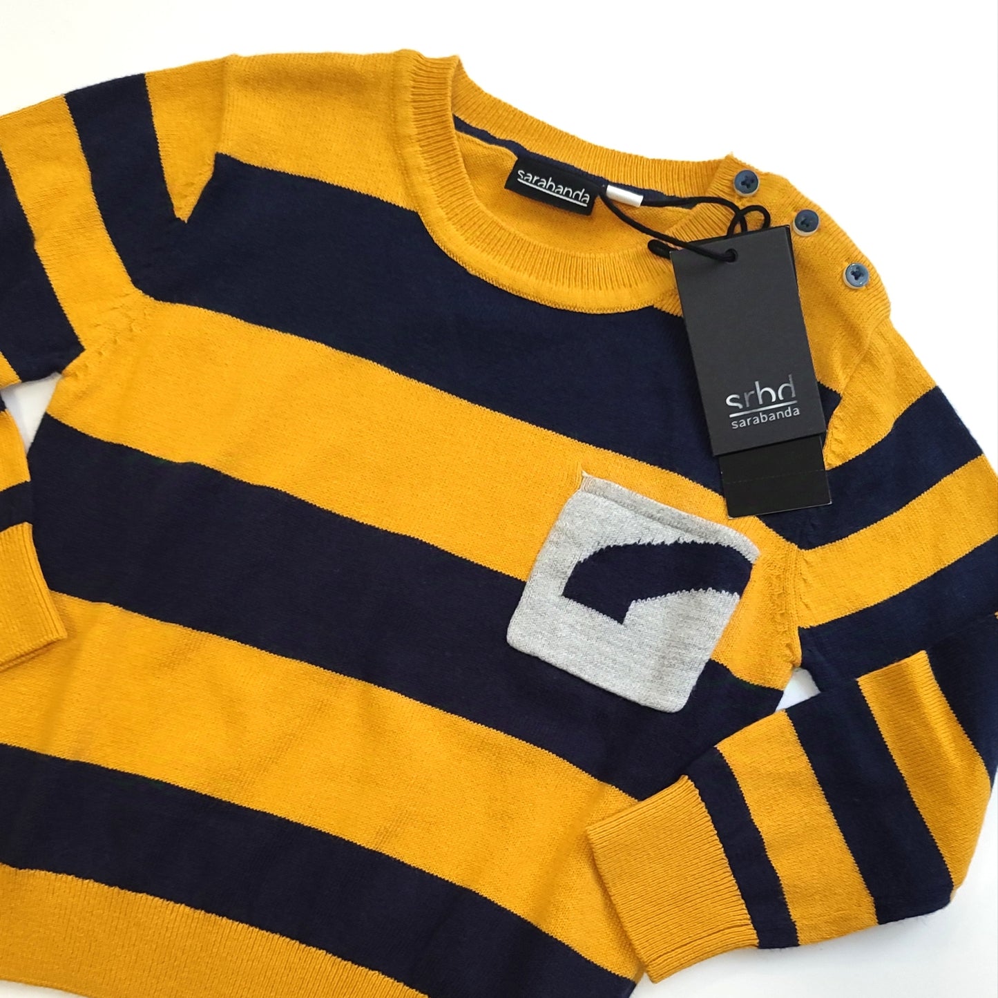 Maglioncino a righe in cotone per bambino