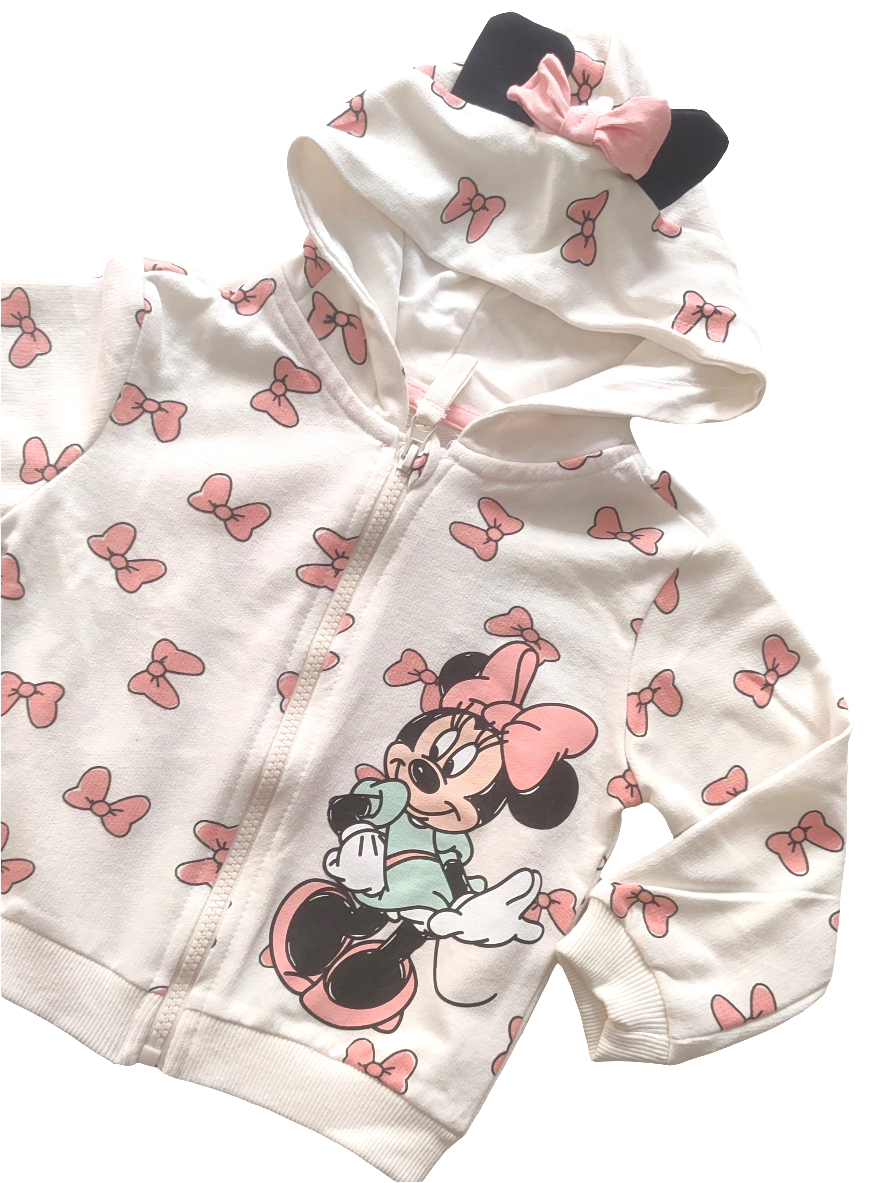 Felpa con stampa Minnie Disney