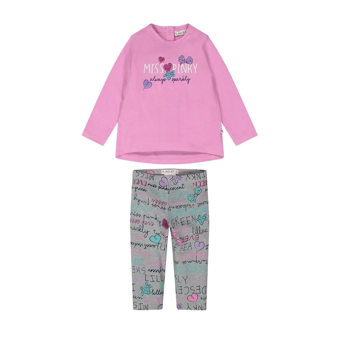 Completo 2 pezzi per neonata