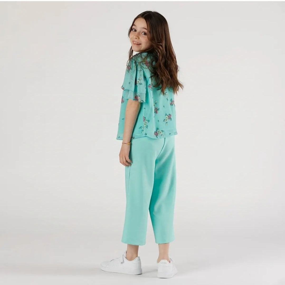 Pantalone in crepe da bambina