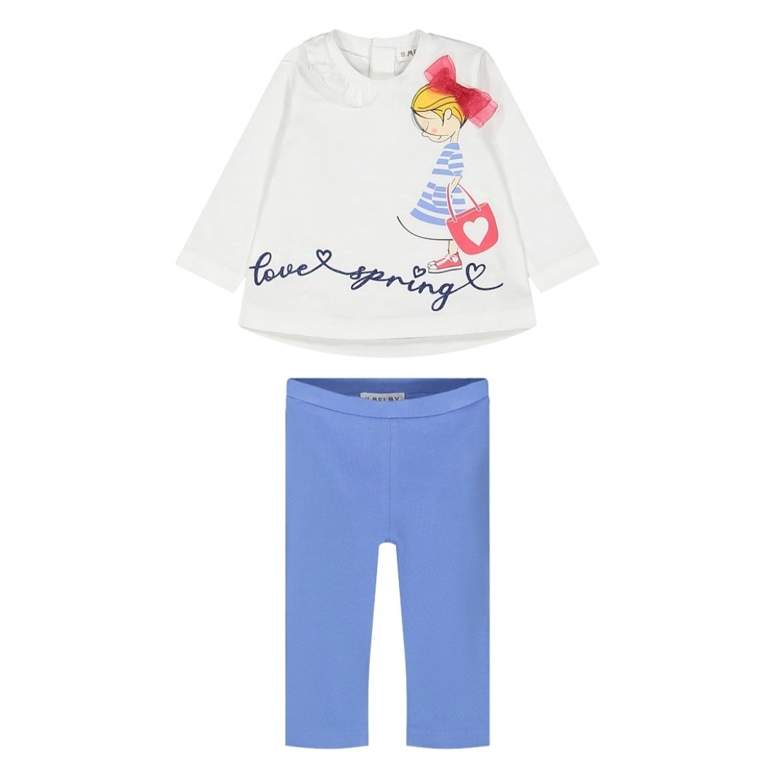 Completo in jersey per neonata