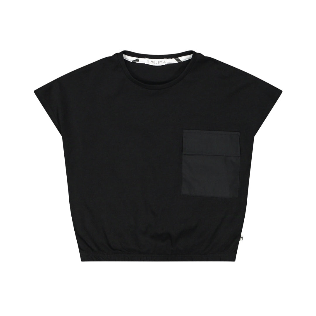 T-shirt body con taschino per bambina