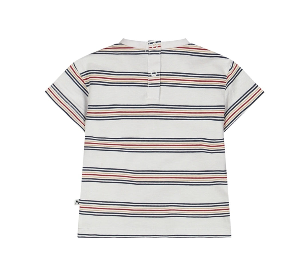 T-shirt rigata con taschino per bambino