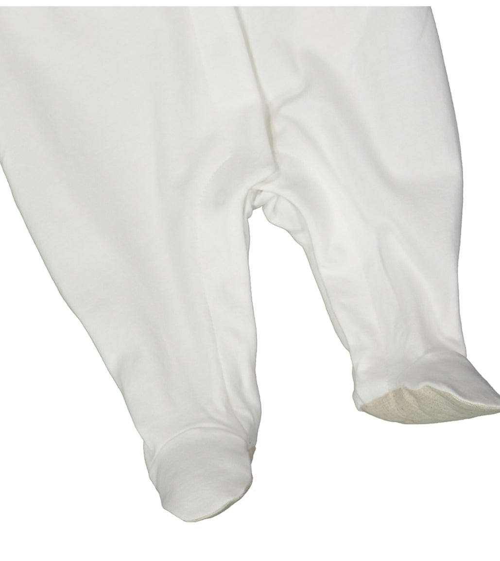 Tutina con piede in jersey stretch