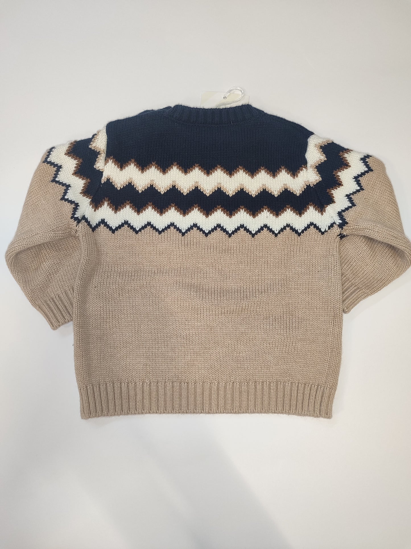 Maglioncino in cotone misto lana per bambino