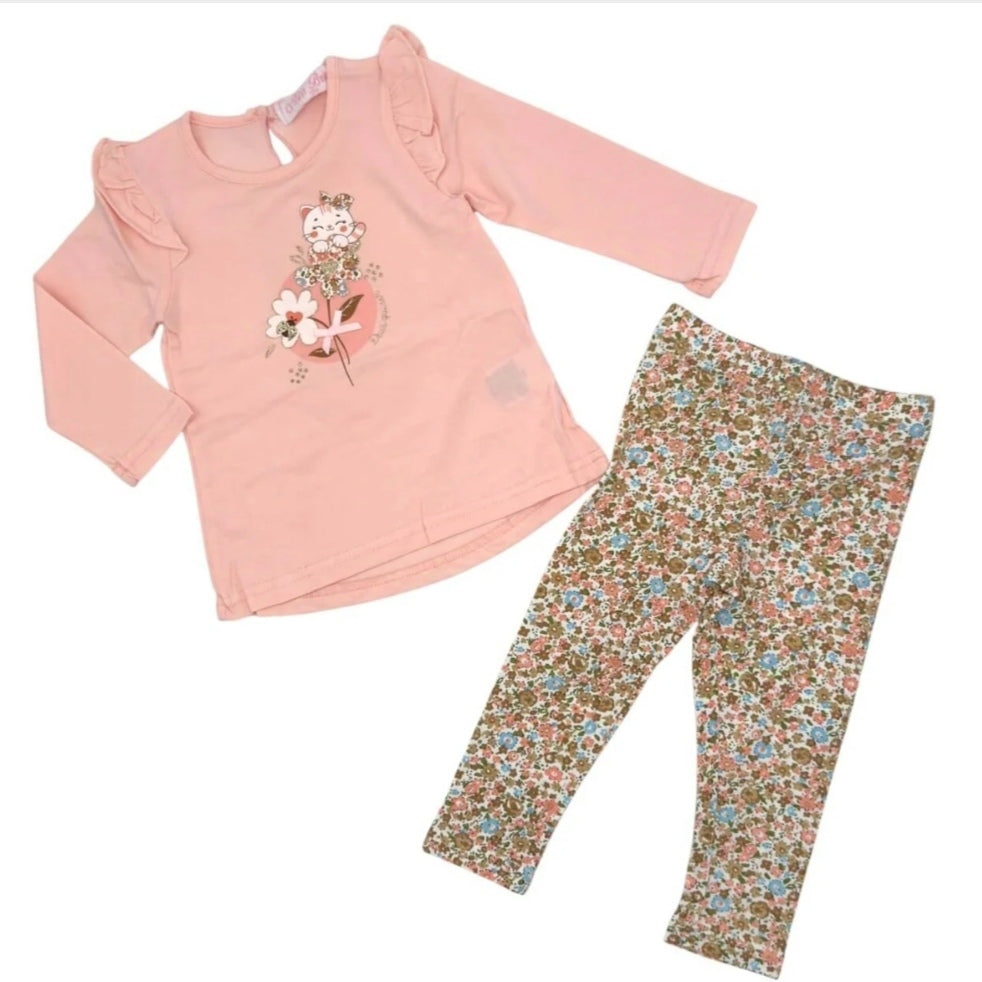 Completo 2 pezzi per neonata