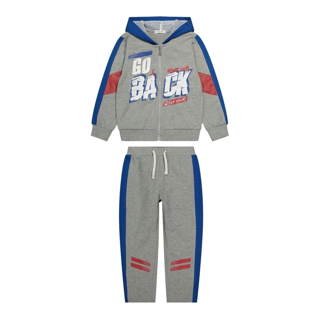 Completo tuta in cotone jersey per neonato