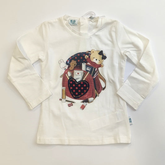 T-shirt manica lunga in caldo cotone
