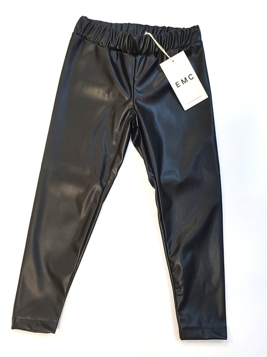 Leggins in ecopelle con interno felpato