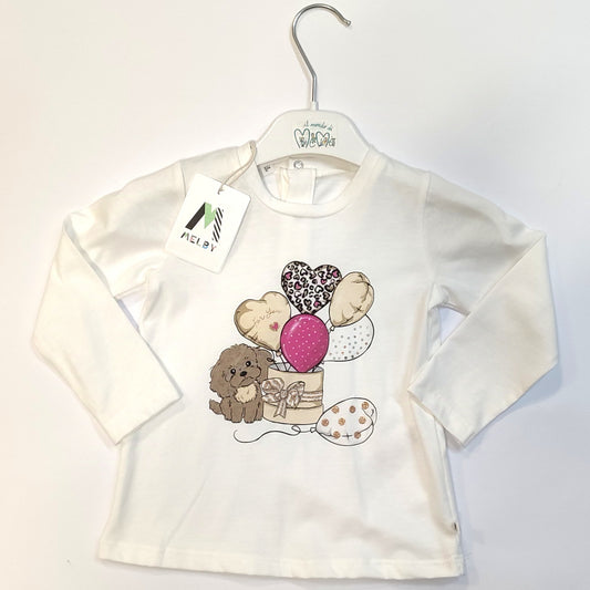 T-shirt manica lunga in cotone