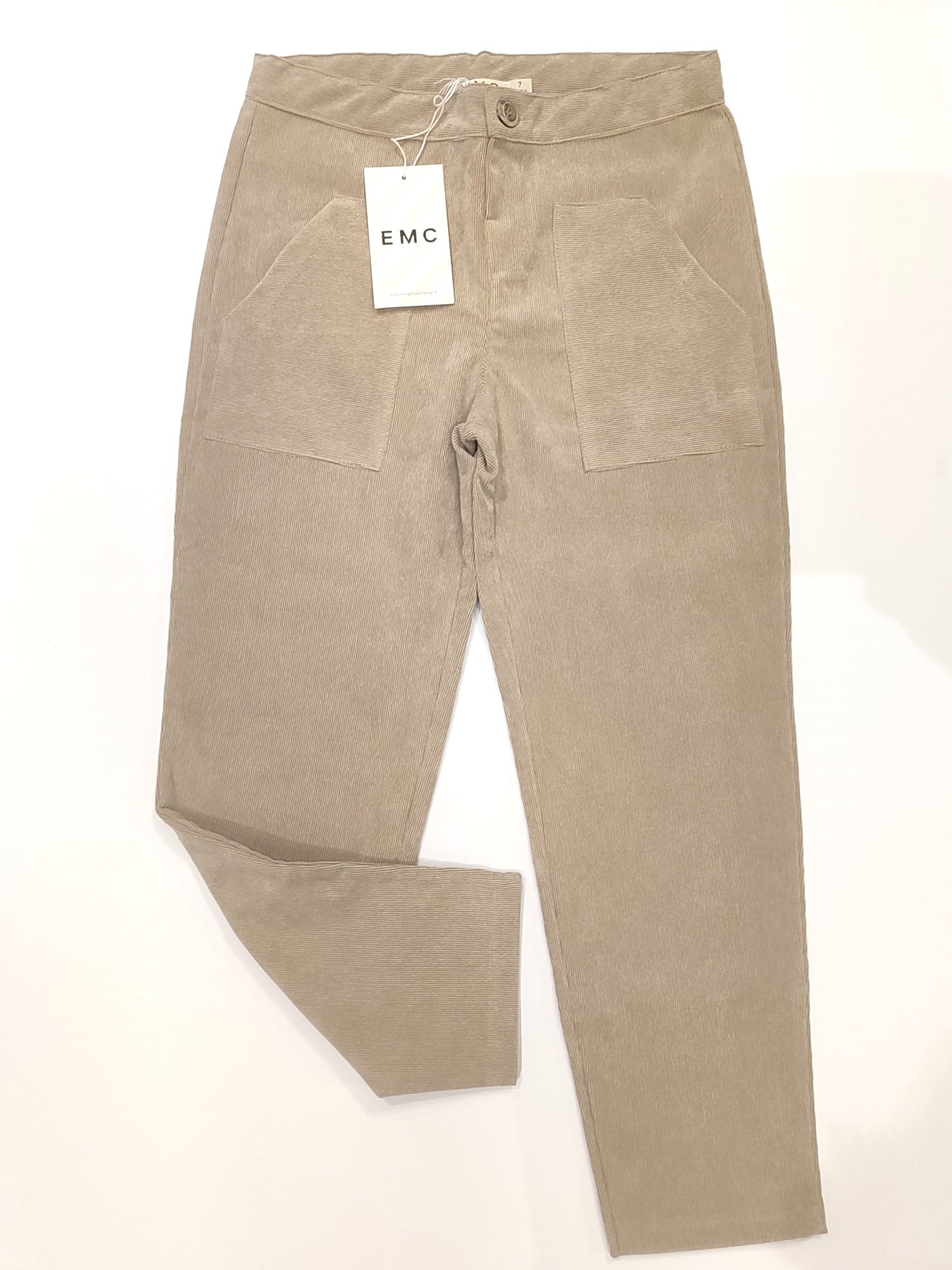 Pantalone elegante a costine simil velluto