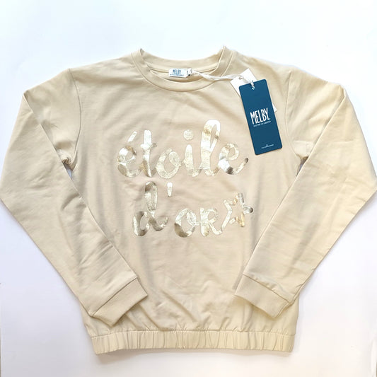 Felpa girocollo in cotone per bambina