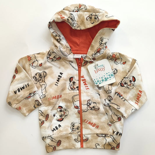 Felpa con zip e cappuccio Simba ( ultima 6 mesi)