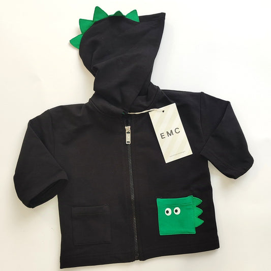Felpa con zip e cappuccio in cotone