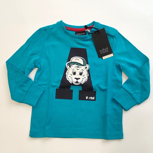 Maglia girocollo in cotone con polsino