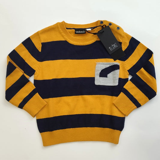 Maglioncino a righe in cotone per bambino