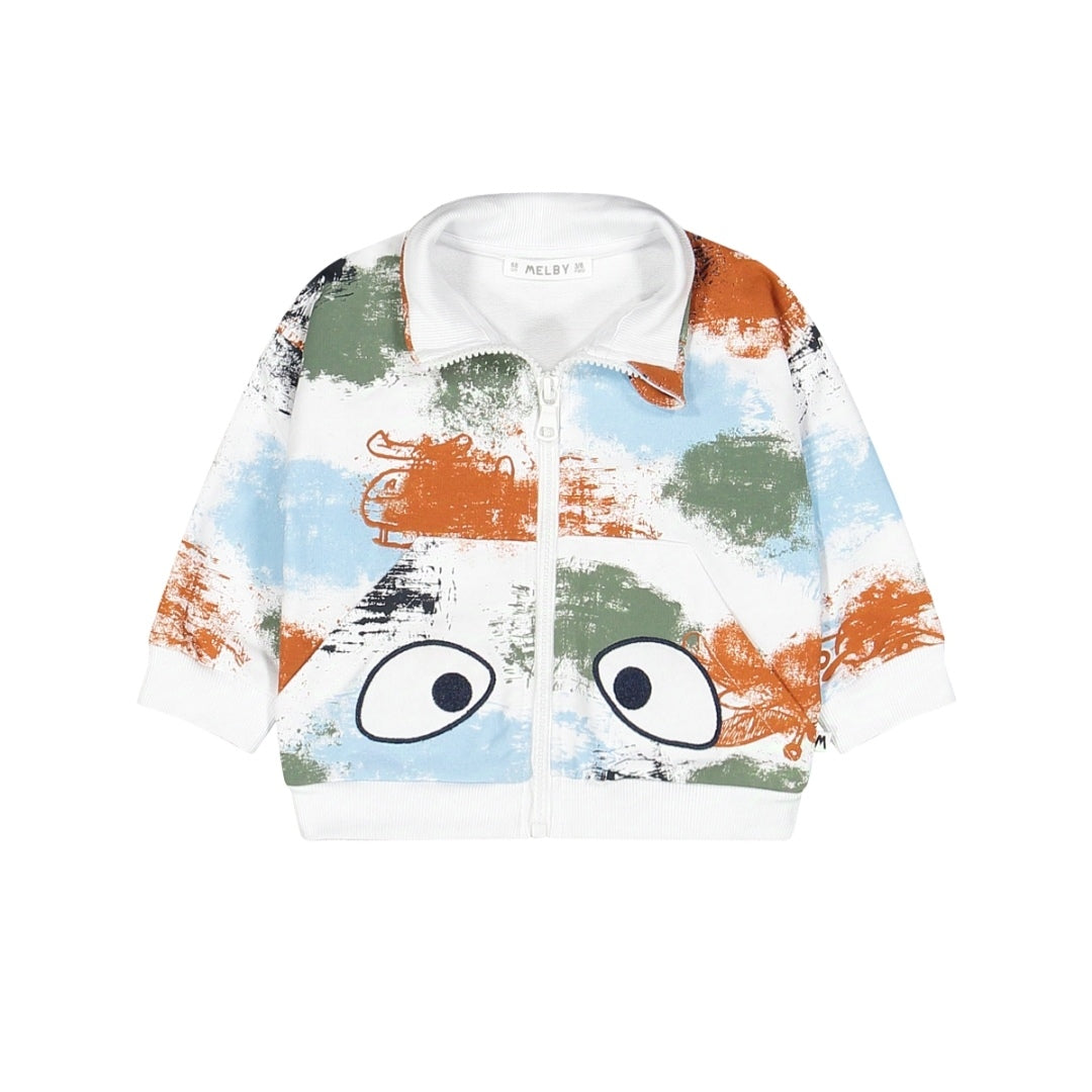 Maglia felpa con occhietti per bambino