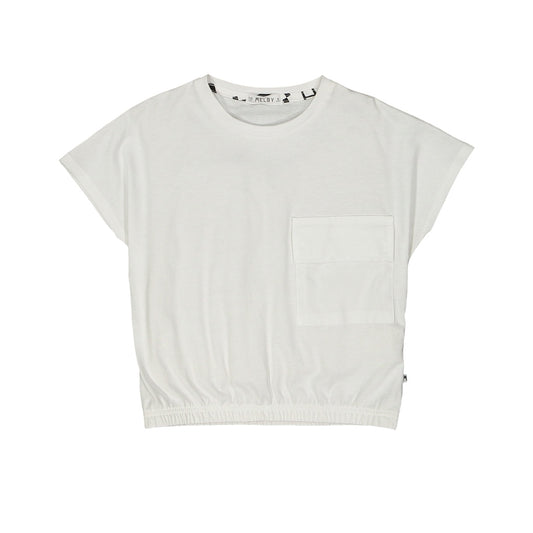 T-shirt body con taschino per bambina