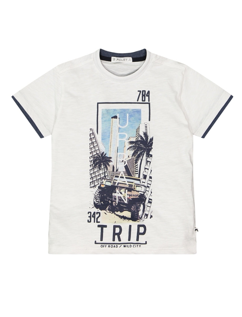 T-shirt con profili per bambino