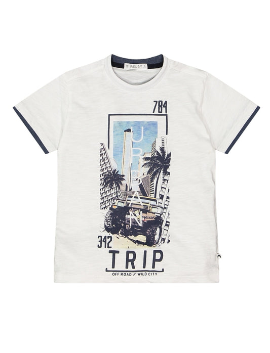 T-shirt con profili per bambino