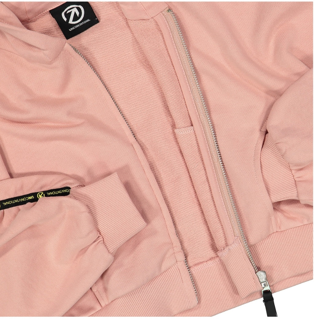 Felpa crop full-zip per ragazza