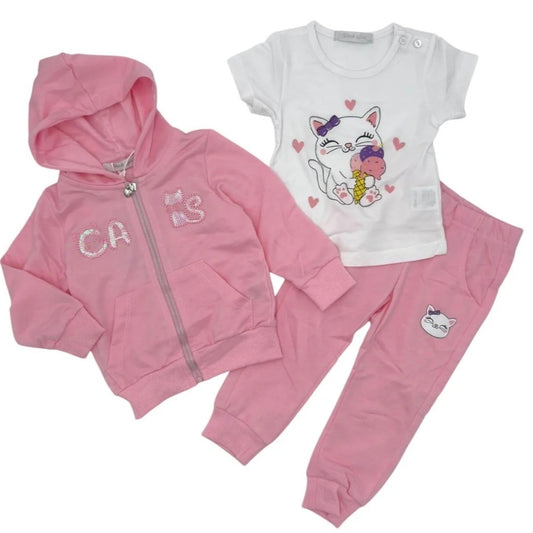 Completo 3 pezzi per neonata