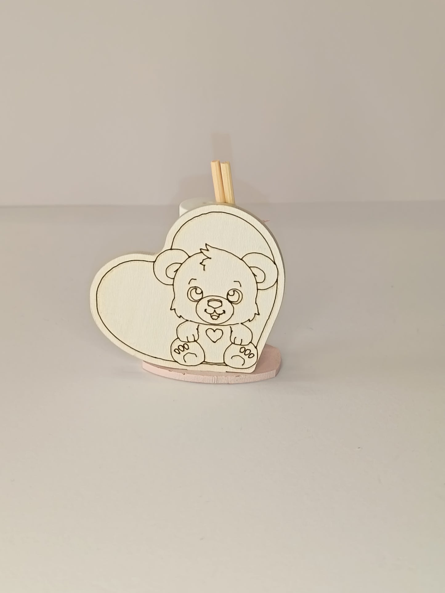 Bomboniera profumatore in legno con essenza e stick