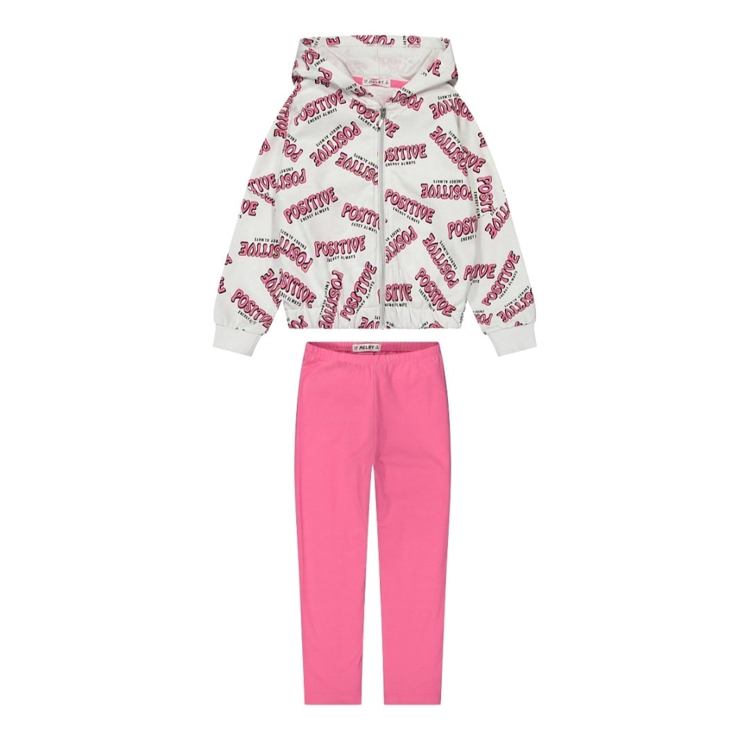 Completo Tuta Felpa e leggins per bambina