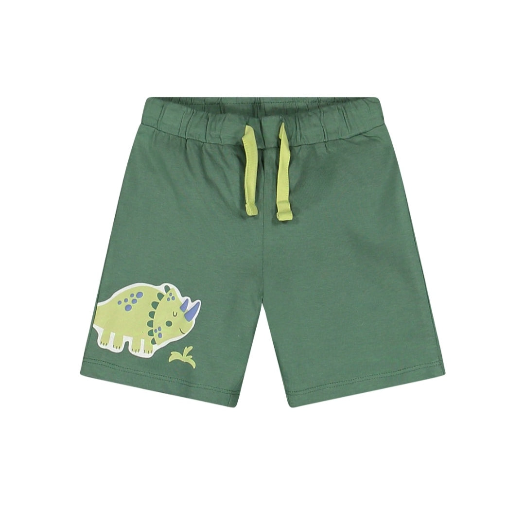 Bermuda in jersey con stampa dinosauri per neonato