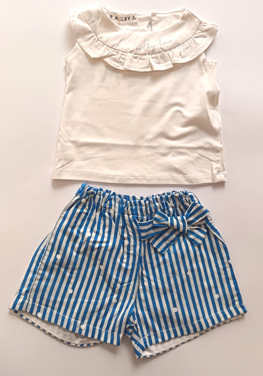 Completo 2 pezzi per neonata