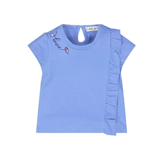 T-shirt con volant per bambina
