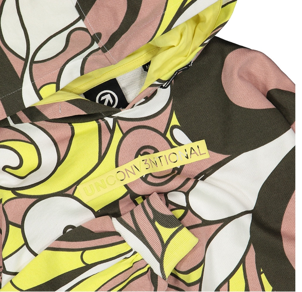 Felpa crop con cappuccio per ragazza