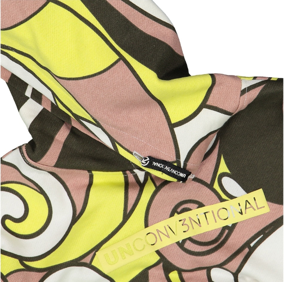 Felpa crop con cappuccio per ragazza