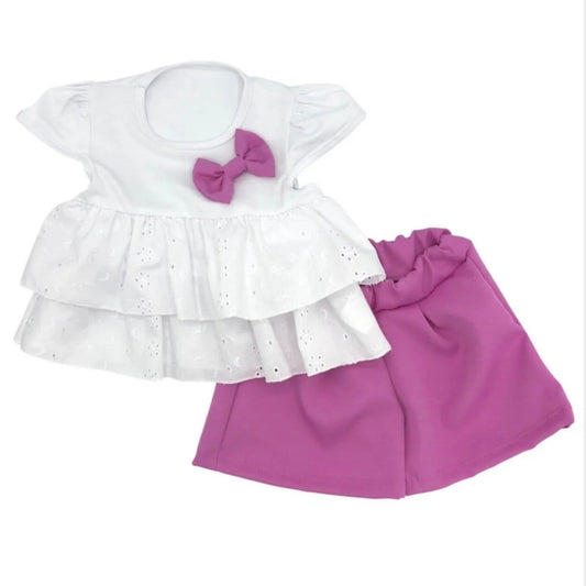 Completo sangallo per neonata