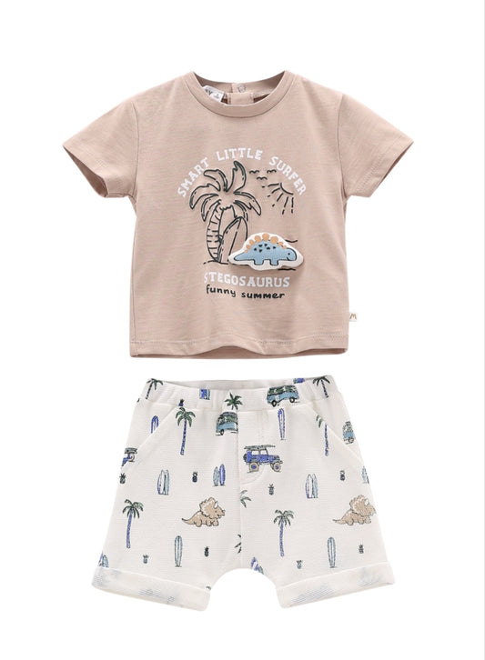 Completo estivo 2 pezzi per neonato