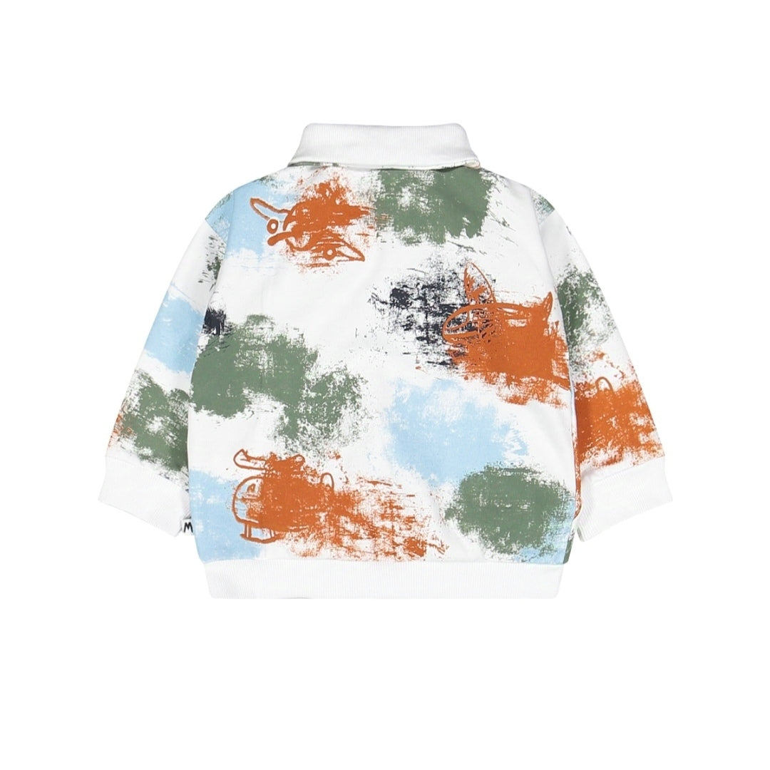 Maglia felpa con occhietti per bambino